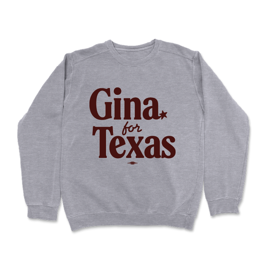 Gina For Texas (Dark Ash Crewneck Sweater)